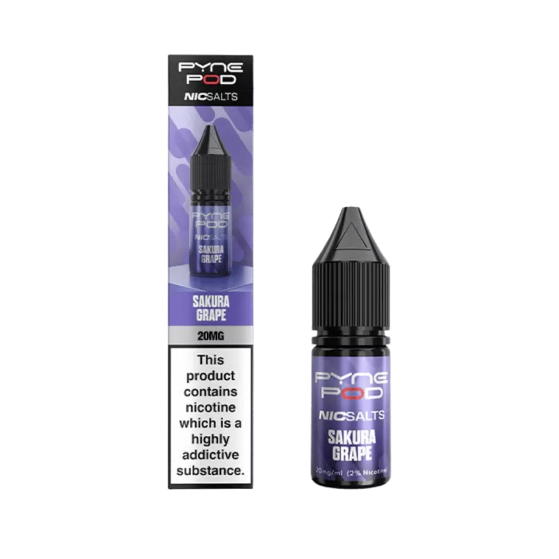 Pyne Pod Nic Salt Sakura Grape E-Liquid - 10mg