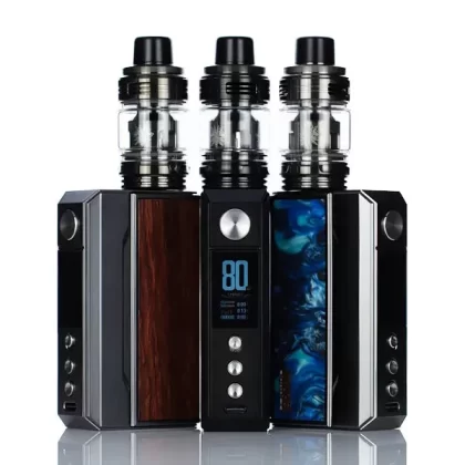 VooPoo Drag 4 177W Dual 18650 Box Mod Starter Kit - Gunmetal/Ocean Blue