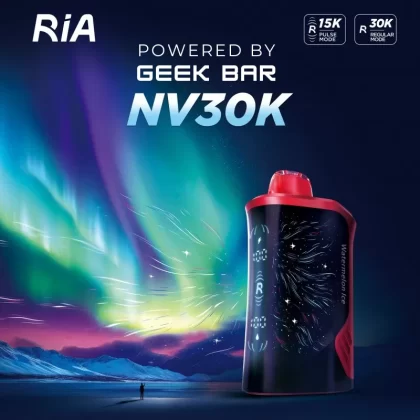 RIA NV30K Puff Powered By GEEK BAR Disposable Device – 30,000 Puffs - Crazy Berry