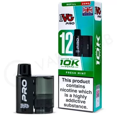 Fresh Mint IVG Pro 12 Refill Pack - Ecigpremium