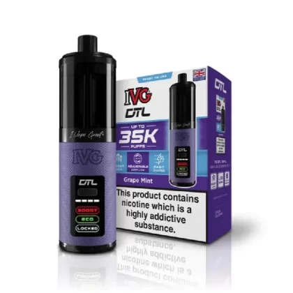 IVG DTL 35k Prefilled Pod Kit Grape Mint - Strength#20mg (2AD25B) (2AD25B)