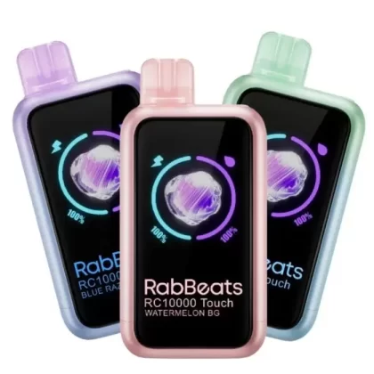 RabBeats Touch Vape - Pack Count#Single Pack~Flavor#Blue Razz Ice>Cherry Lemon>Citrus Grape>LA Mint>Mount Splash>OMG~Nicotine#50MG