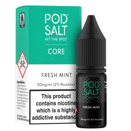 Fresh Mint – Pod Salt Nicotine Salt E Liquid – 10ml – TPD - Vapestorm Co