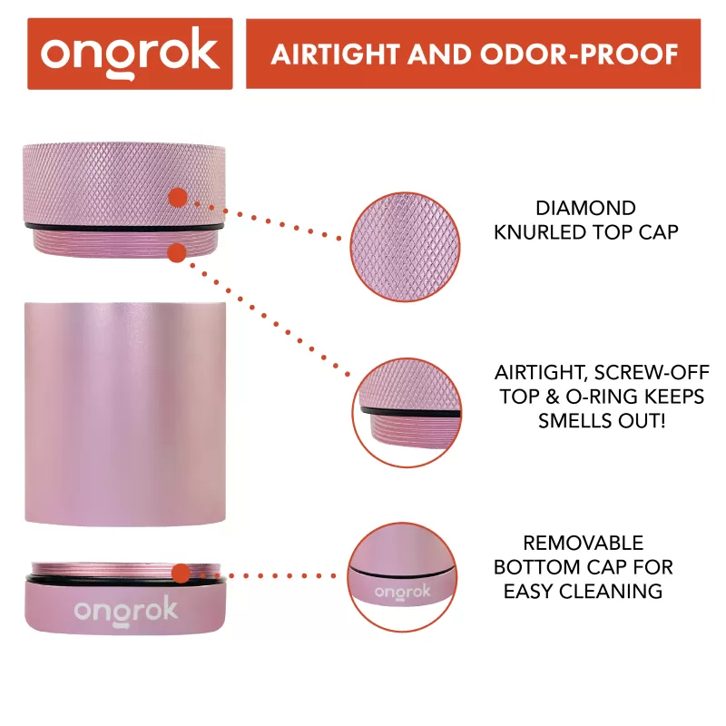 Ongrok Aluminum Metal Storage Jar - Black - Image 3