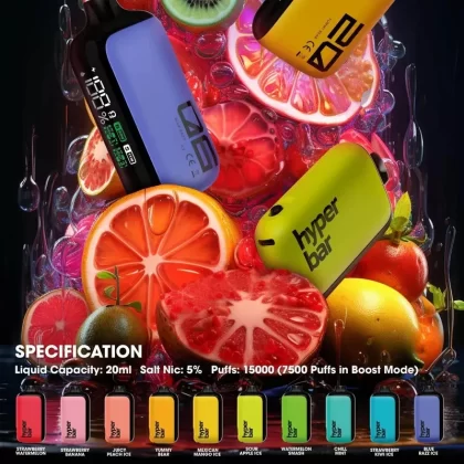 HYPER BAR PX DISPOSABLE DEVICE (15000 PUFFS)