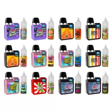 Geekvape Digi-Q Kit + Daddy’s Vapor 10mL Salts 50mg (Pod System + E-Liquid) - Options#Kit Color Purple - Flavor Sour Watermelon Strawberry 50mg>Kit Color Black - Flavor Nirvana 50mg>Kit Colo