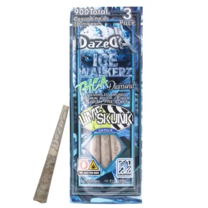 Dazed THCA Pre Rolls - IceWalkerz 0.75G