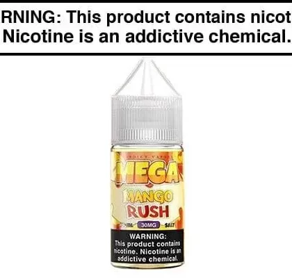 MANGO RUSH BY MEGA SALTS 30ML - Vapejuice
