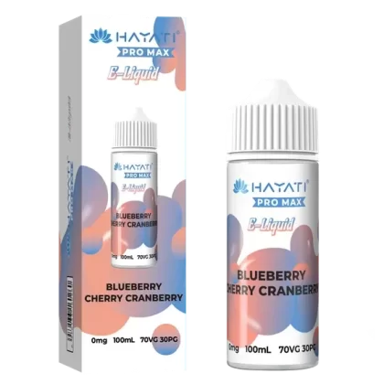 BLUEBERRY CHERRY CRANBERRY BY HAYATI PRO MAX E LIQUID 100ML 70VG