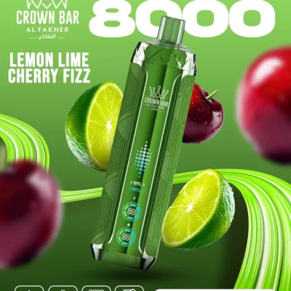 Al Fakher Crown Bar Crystal V2 8000 Lemon Lime Cherry Fizz