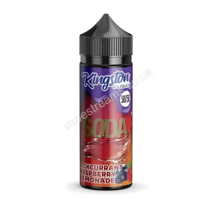 Blackcurrant Raspberry Lemonade Soda E-Liquid Shortfill by Kingston 50/50 - Vapestreams Co