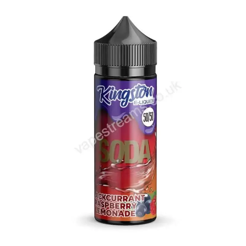 Blackcurrant Raspberry Lemonade Soda E-Liquid Shortfill by Kingston 50/50 - Vapestreams Co