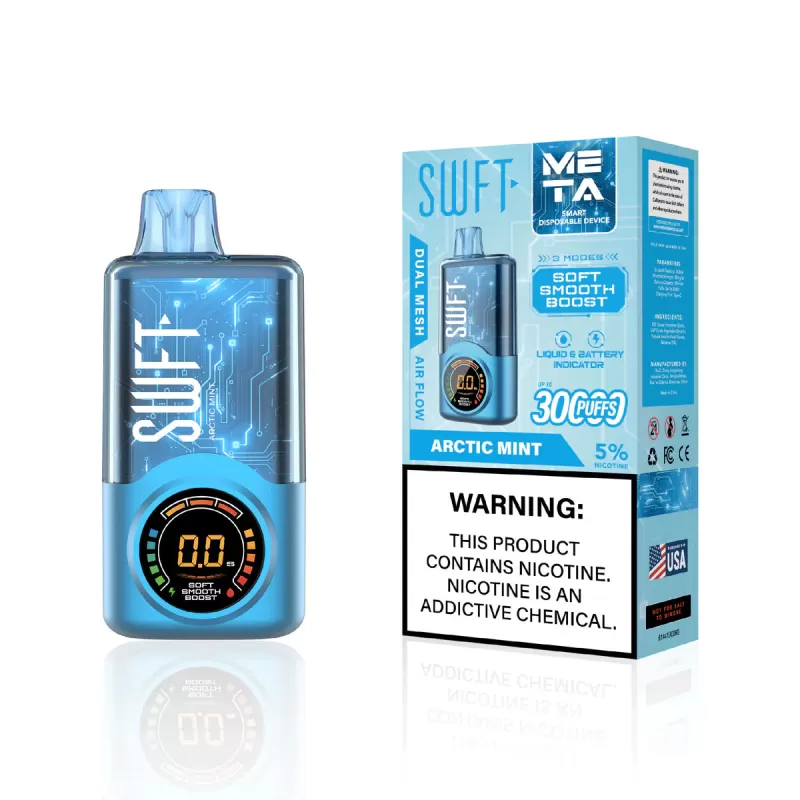 SWFT Meta 30K Rechargeable Disposable Device - 30000 Puffs - Cool Mint - Image 3