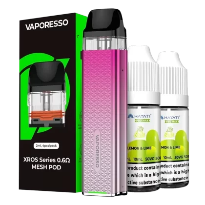 Vaporesso Xros 3 Mini Pod Kit Bundle - Color#Black>Navy Blue>Phantom Gold>Phantom Green>Rose Pink>Sky Blue>Space Grey