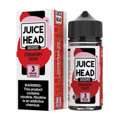 Juice Head Desserts - Strawberry Cream - 100ML E-Liquid - 0MG