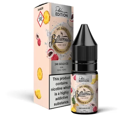 Billionaire Juice 24K Gold Ice Nic Salt E-Liquid