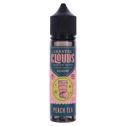 PEACH TEA E LIQUID BY COASTAL CLOUDS – OCEANSIDE 50ML 70VG