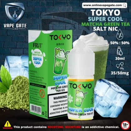 Tokyo Super Cool Matcha Green Tea Ice Saltnic 30ml - 50 mg - 30 ml