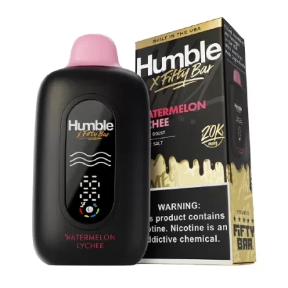 Watermelon Lychee Disposable Vape (20000 Puffs) by Humble x Fifty Bar