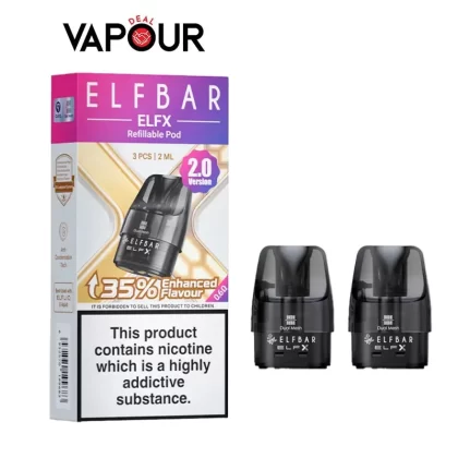 Elf Bar Elfx 2.0 Replacement Pods - 0.8ohm