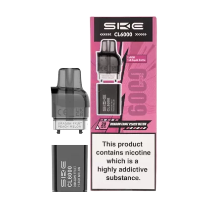 Dragon Fruit Peach Melon SKE Crystal CL6000 Pods - 20mg - Vape Product