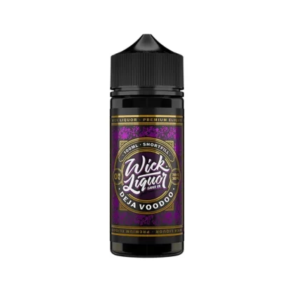 Wick Liquor 100ml E-Liquid Shortfill Deja Voodoo - Nicotine Strength#0mg