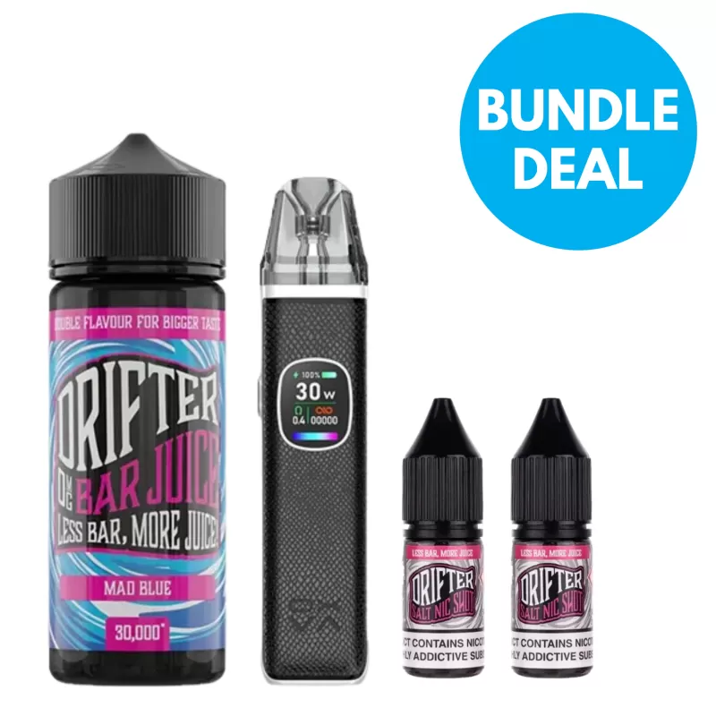 0.3% Low Nicotine Drifter Bundle - Drifter / OXVA / Pod Kit / 0mg / 50VG/50PG / 100ml
