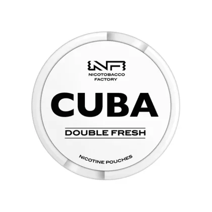 CUBA White Nicotine Pouches Double Fresh - Strength#16mg