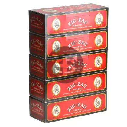 Zig Zag Filter Tubes King Size Original (Full Flavor) 5 Cartons of 200 - Ejuicewarehouse