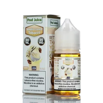 Pod Juice Salt - Vanilla Custard Tobacco - 30ml (DISCONTINUED) - 35mg