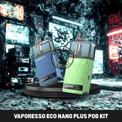 Vaporesso ECO NANO Plus Pod Kit 23W 1400mAh Buy in DUBAI - Coral Pink, Grape Green (D9C087)