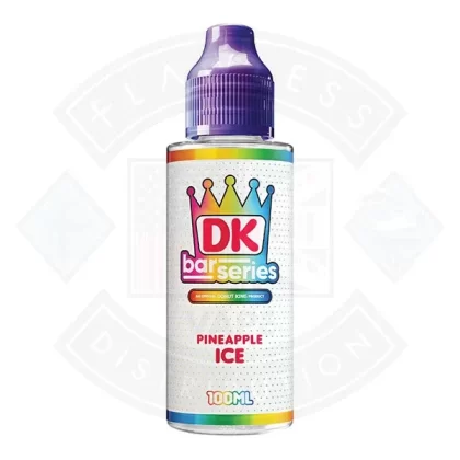 Donut King Bar Series – Pineapple Ice 0mg 100ml Shortfill