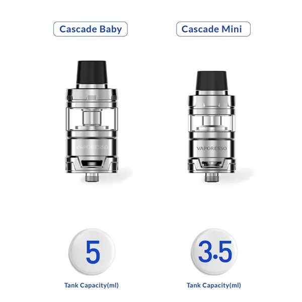 Vaporesso Cascade Baby-Mini Sub Ohm Tank Atomizer (5ML)-3.5ML - Blue / 5ml