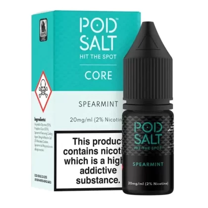 Spearmint By Pod Salt Core 10ml - Nicotine Strength#10mg (Salt)>20mg (Salt)>5mg (Salt) (7B4FE3)