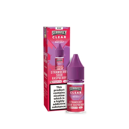 Seriously Clear Strawberry Sour Raspberry 10ml Nic Salts E-Liquid - 5mg
