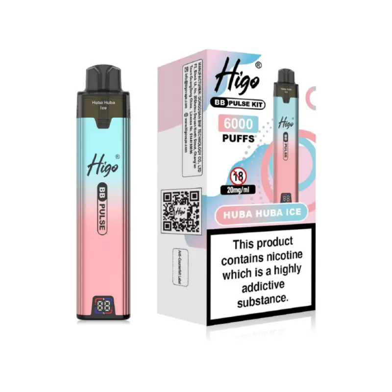 Higo BB Pulse 6000 Prefilled Pod Kit Huba Huba Ice - 20mg