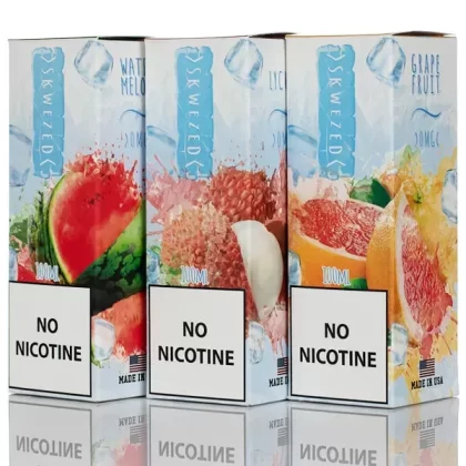 Skwezed Ice - No Nicotine Vape Juice Ice - 100ml - Peach Ice