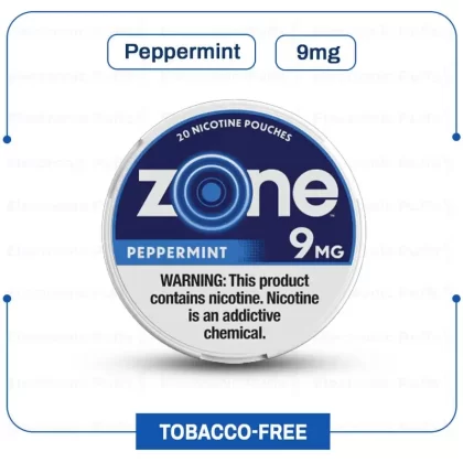Buy zone Peppermint 9mg Nicotine Pouch Online | Electronicpuff