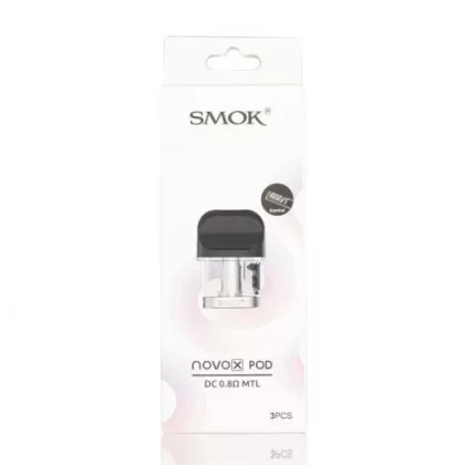 Smok Novo X Replacement Pods (3-Pack) - DC 0.8 Ohm, Mesh 0.8 Ohm