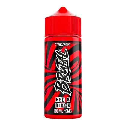 Just Juice Brutal Brutal Red & Black 100ml Vape Juice - Size#0 Nic Shots>1 x 18mg Nic Shots>2 x 18mg Nic Shots