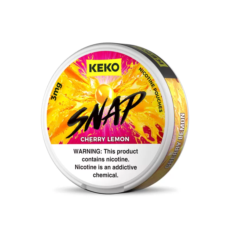 KEKO "SNAP" - Cherry Lemon - Nicotine Pouch (15 Count) - 5-Pack / 6MG