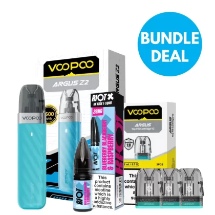 20mg (2%) Voopoo Argus Z2 Pod Kit Bundle - Voopoo / Pod Kit / Lake Blue / Lavender / Mint Blue / Moss Green / Rose Pink / Shell White / Silk Black / Sunlight Orange