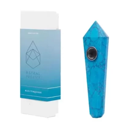Gemstone Jewel Pipe – Blue Turquoise - Vape Store