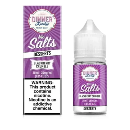 Dinner Lady Salts Blackberry Crumble 30ml E-Juice - Eliquidsupply