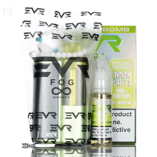 EVRFOG 100K Refillable Disposable Kit - Cherry Bomb - Vapordna - Image 2