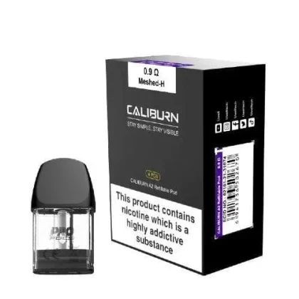 UWELL CALIBURN A2 REPLACEMENT PODS 4 PACK - Resistance#0.9 Ω>1.2 Ω UN2 MESHED-H