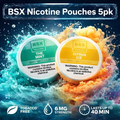BSX Nicotine Pouches 5pk - Blue Razz Lemonade / 12mg