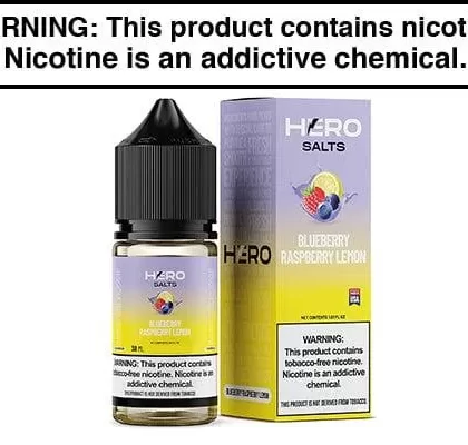 BLUEBERRY RASPBERY LEMON BY HERO SALTS 30ML - Vapejuice