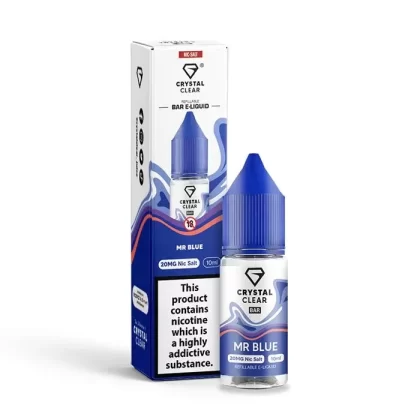 CRYSTAL CLEAR MR BLUE 10ML NIC SALT E-LIQUID