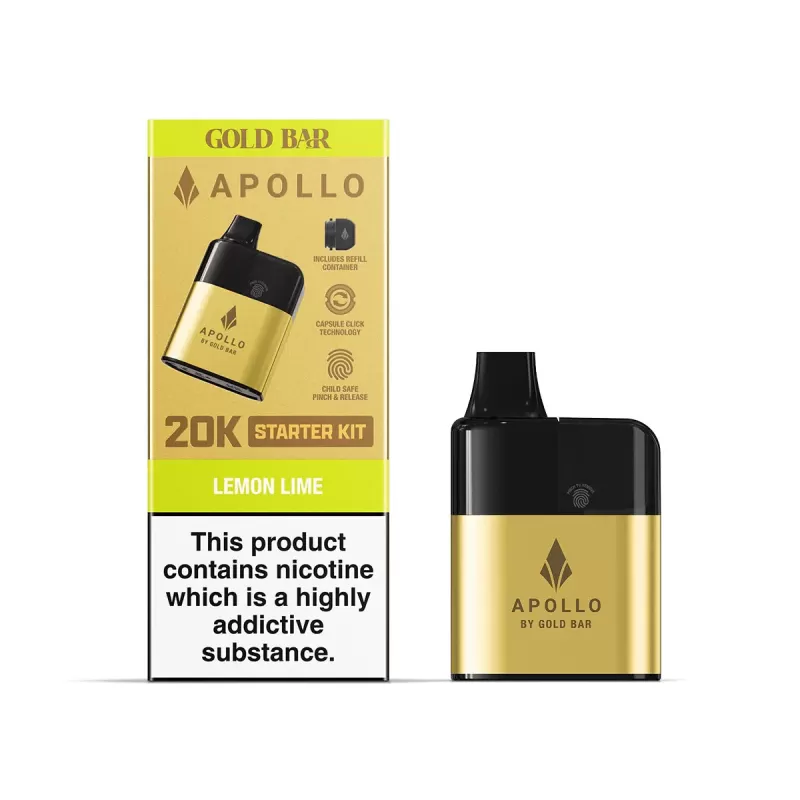 Gold Bar Apollo 20k Pod Kit - Blue Raspberry Kit, Cherry Fizz Kit - Image 3